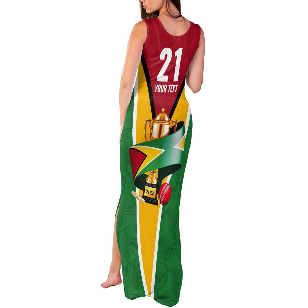Custom Guyana Champions Reloaded 2025 Tank Maxi Dress Caribbean Cricket Supporter Amazon Warriors - Wonder Print Shop
