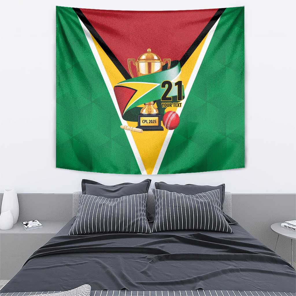 Custom Guyana Champions Reloaded 2025 Tapestry Caribbean Cricket Supporter Amazon Warriors - Wonder Print Shop