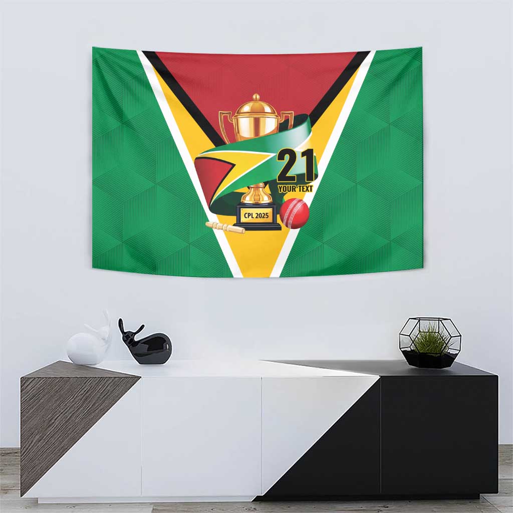 Custom Guyana Champions Reloaded 2025 Tapestry Caribbean Cricket Supporter Amazon Warriors - Wonder Print Shop