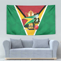 Custom Guyana Champions Reloaded 2025 Tapestry Caribbean Cricket Supporter Amazon Warriors - Wonder Print Shop