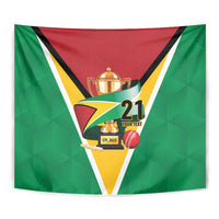 Custom Guyana Champions Reloaded 2025 Tapestry Caribbean Cricket Supporter Amazon Warriors - Wonder Print Shop