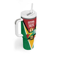 Custom Guyana Champions Reloaded 2025 Tumbler With Handle Caribbean Cricket Supporter Amazon Warriors - Wonder Print Shop