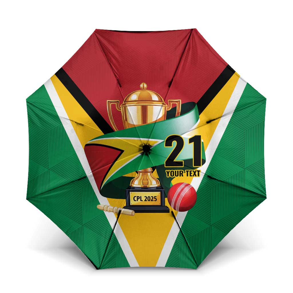 Custom Guyana Champions Reloaded 2025 Umbrella Caribbean Cricket Supporter Amazon Warriors - Wonder Print Shop