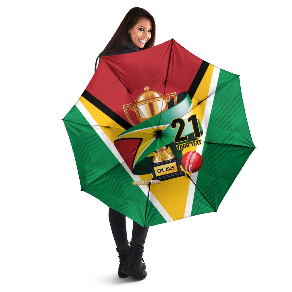 Custom Guyana Champions Reloaded 2025 Umbrella Caribbean Cricket Supporter Amazon Warriors - Wonder Print Shop