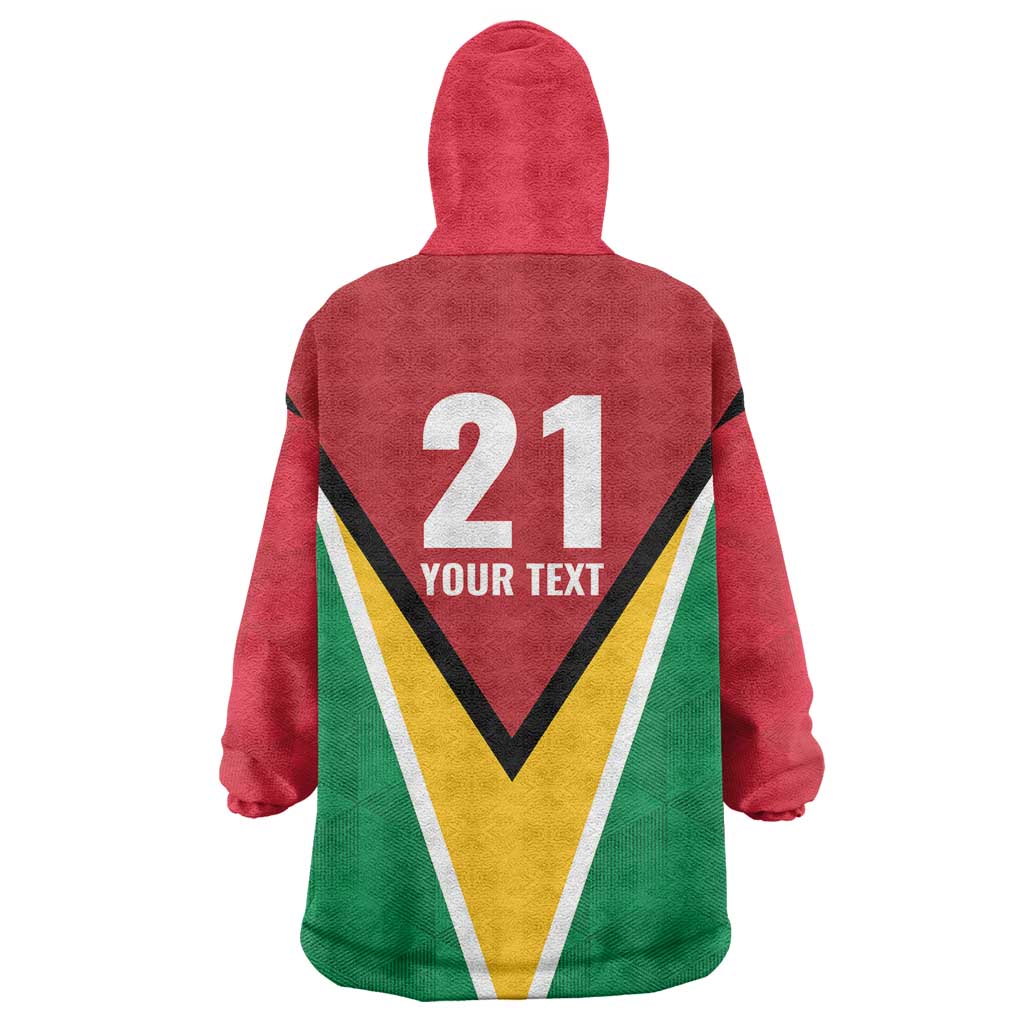 Custom Guyana Champions Reloaded 2025 Wearable Blanket Hoodie Caribbean Cricket Supporter Amazon Warriors - Wonder Print Shop