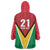 Custom Guyana Champions Reloaded 2025 Wearable Blanket Hoodie Caribbean Cricket Supporter Amazon Warriors - Wonder Print Shop