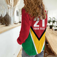 Custom Guyana Champions Reloaded 2025 Women Casual Shirt Caribbean Cricket Supporter Amazon Warriors - Wonder Print Shop