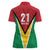 Custom Guyana Champions Reloaded 2025 Women Polo Shirt Caribbean Cricket Supporter Amazon Warriors - Wonder Print Shop