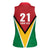 Custom Guyana Champions Reloaded 2025 Women Sleeveless Polo Shirt Caribbean Cricket Supporter Amazon Warriors - Wonder Print Shop