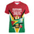 Custom Guyana Champions Reloaded 2025 Women V-Neck T-Shirt Caribbean Cricket Supporter Amazon Warriors - Wonder Print Shop
