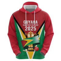 Custom Guyana Champions Reloaded 2025 Zip Hoodie Caribbean Cricket Supporter Amazon Warriors - Wonder Print Shop