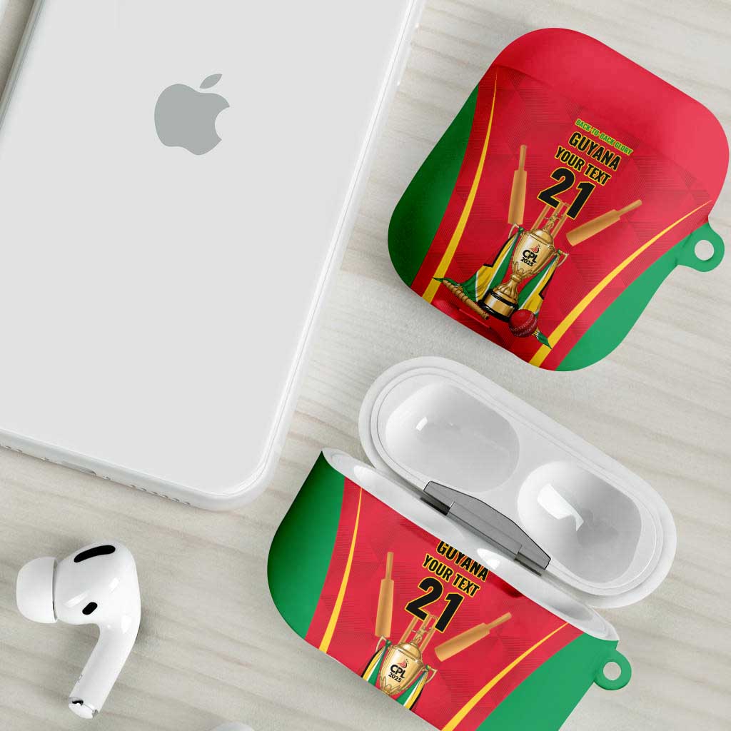 Custom Guyana Victory Run 2025 AirPods Case Caribbean Cricket Supporter Amazon Warriors - Wonder Print Shop