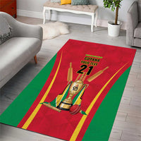 Custom Guyana Victory Run 2025 Area Rug Caribbean Cricket Supporter Amazon Warriors - Wonder Print Shop