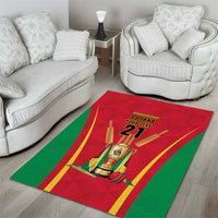 Custom Guyana Victory Run 2025 Area Rug Caribbean Cricket Supporter Amazon Warriors - Wonder Print Shop