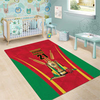 Custom Guyana Victory Run 2025 Area Rug Caribbean Cricket Supporter Amazon Warriors - Wonder Print Shop