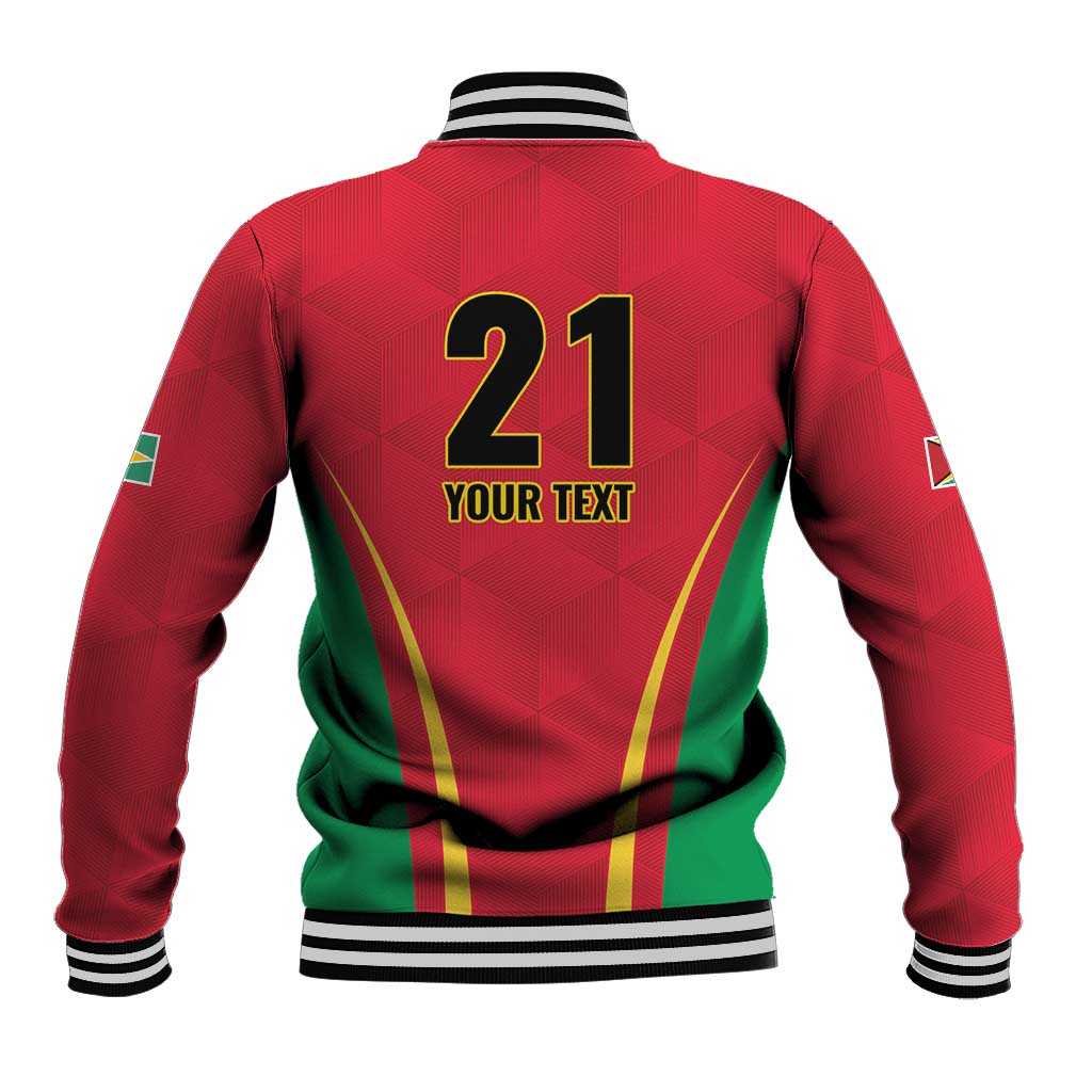Custom Guyana Victory Run 2025 Baseball Jacket Caribbean Cricket Supporter Amazon Warriors - Wonder Print Shop
