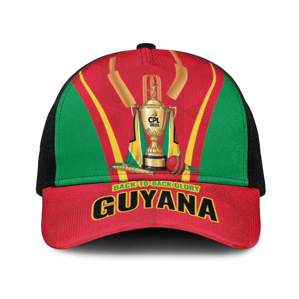 Guyana Victory Run 2025 Baseball Net Cap Caribbean Cricket Supporter Amazon Warriors - Wonder Print Shop