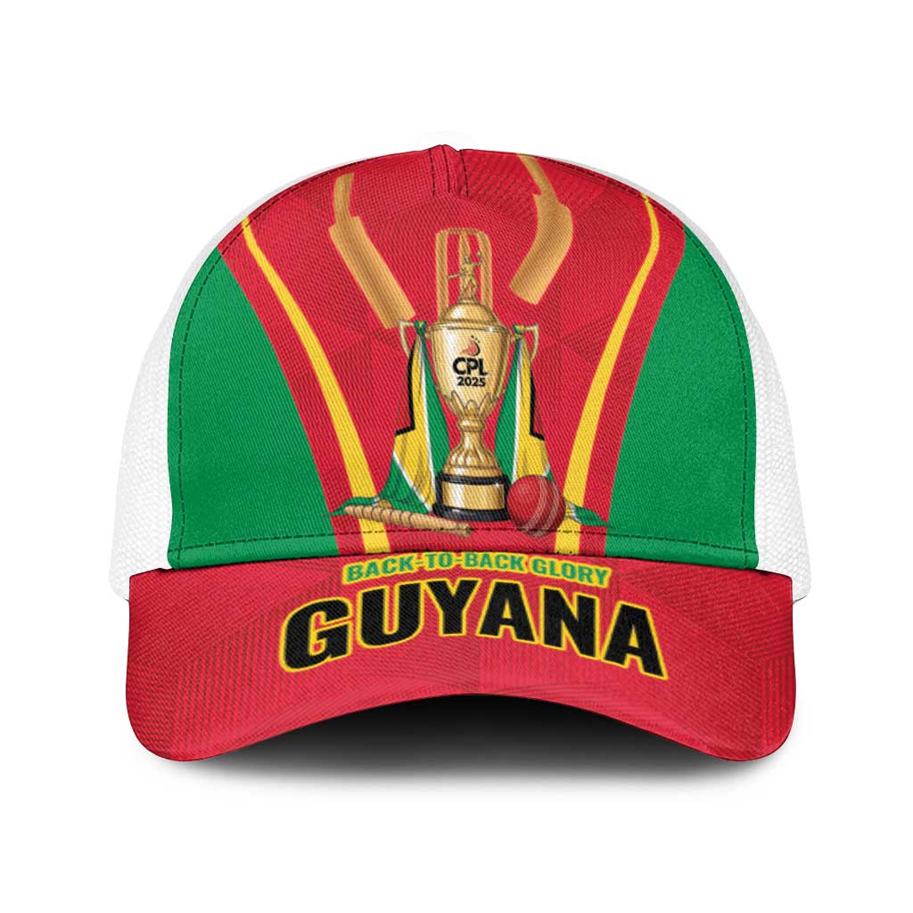 Guyana Victory Run 2025 Baseball Net Cap Caribbean Cricket Supporter Amazon Warriors - Wonder Print Shop
