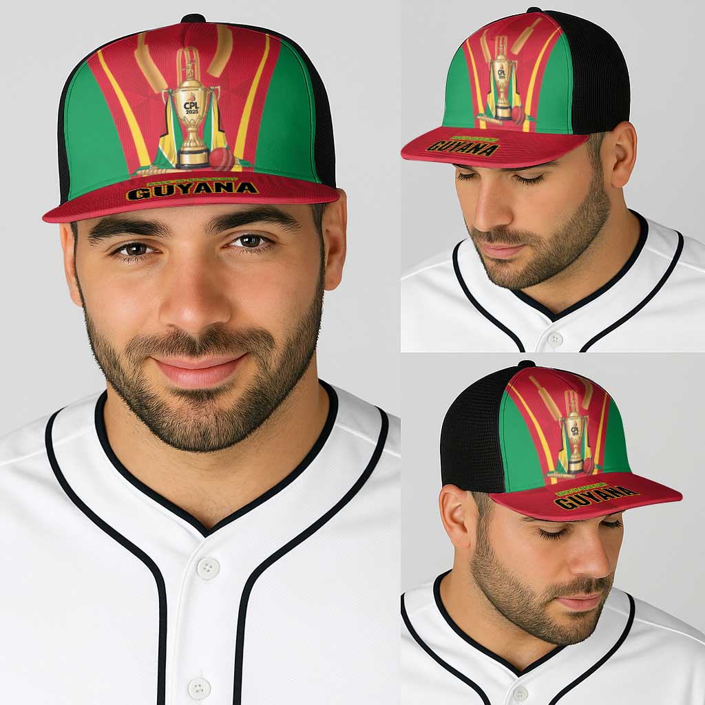Guyana Victory Run 2025 Baseball Net Cap Caribbean Cricket Supporter Amazon Warriors - Wonder Print Shop