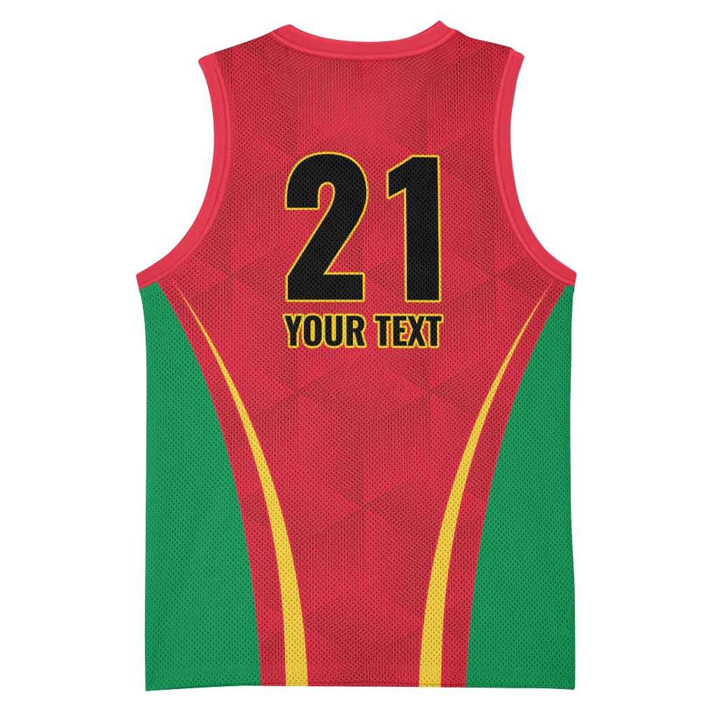 Custom Guyana Victory Run 2025 Basketball Jersey Caribbean Cricket Supporter Amazon Warriors - Wonder Print Shop