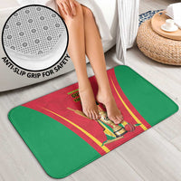 Custom Guyana Victory Run 2025 Bathroom Set Caribbean Cricket Supporter Amazon Warriors - Wonder Print Shop