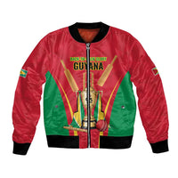 Custom Guyana Victory Run 2025 Bomber Jacket Caribbean Cricket Supporter Amazon Warriors - Wonder Print Shop