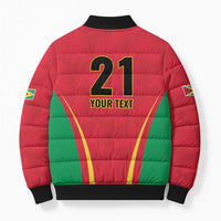 Custom Guyana Victory Run 2025 Bomber Puffer Jacket Caribbean Cricket Supporter Amazon Warriors - Wonder Print Shop