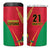 Custom Guyana Victory Run 2025 4 in 1 Can Cooler Tumbler Caribbean Cricket Supporter Amazon Warriors - Wonder Print Shop