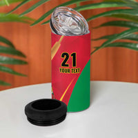 Custom Guyana Victory Run 2025 4 in 1 Can Cooler Tumbler Caribbean Cricket Supporter Amazon Warriors - Wonder Print Shop