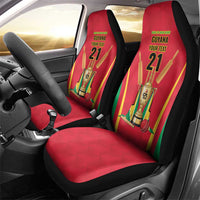 Custom Guyana Victory Run 2025 Car Seat Cover Caribbean Cricket Supporter Amazon Warriors - Wonder Print Shop
