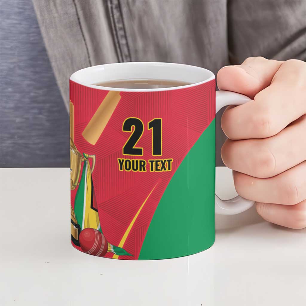 Custom Guyana Victory Run 2025 Ceramic Mug Caribbean Cricket Supporter Amazon Warriors - Wonder Print Shop