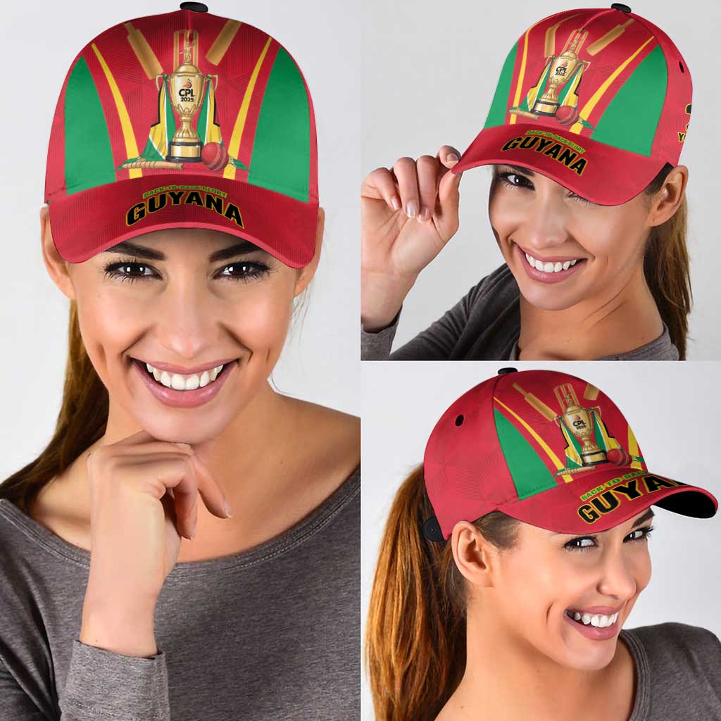 Custom Guyana Victory Run 2025 Classic Cap Caribbean Cricket Supporter Amazon Warriors - Wonder Print Shop