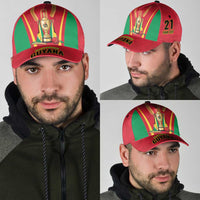 Custom Guyana Victory Run 2025 Classic Cap Caribbean Cricket Supporter Amazon Warriors - Wonder Print Shop
