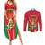Custom Guyana Victory Run 2025 Couples Matching Summer Maxi Dress and Long Sleeve Button Shirt Caribbean Cricket Supporter Amazon Warriors - Wonder Print Shop