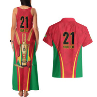 Custom Guyana Victory Run 2025 Couples Matching Tank Maxi Dress and Hawaiian Shirt Caribbean Cricket Supporter Amazon Warriors - Wonder Print Shop