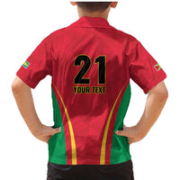 Custom Guyana Victory Run 2025 Family Matching Mermaid Dress and Hawaiian Shirt Caribbean Cricket Supporter Amazon Warriors - Wonder Print Shop