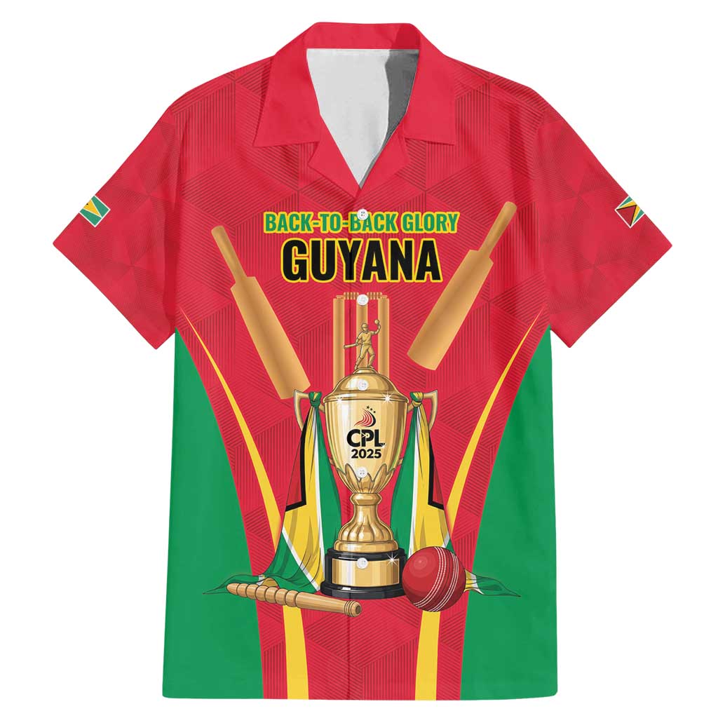 Custom Guyana Victory Run 2025 Family Matching Mermaid Dress and Hawaiian Shirt Caribbean Cricket Supporter Amazon Warriors - Wonder Print Shop