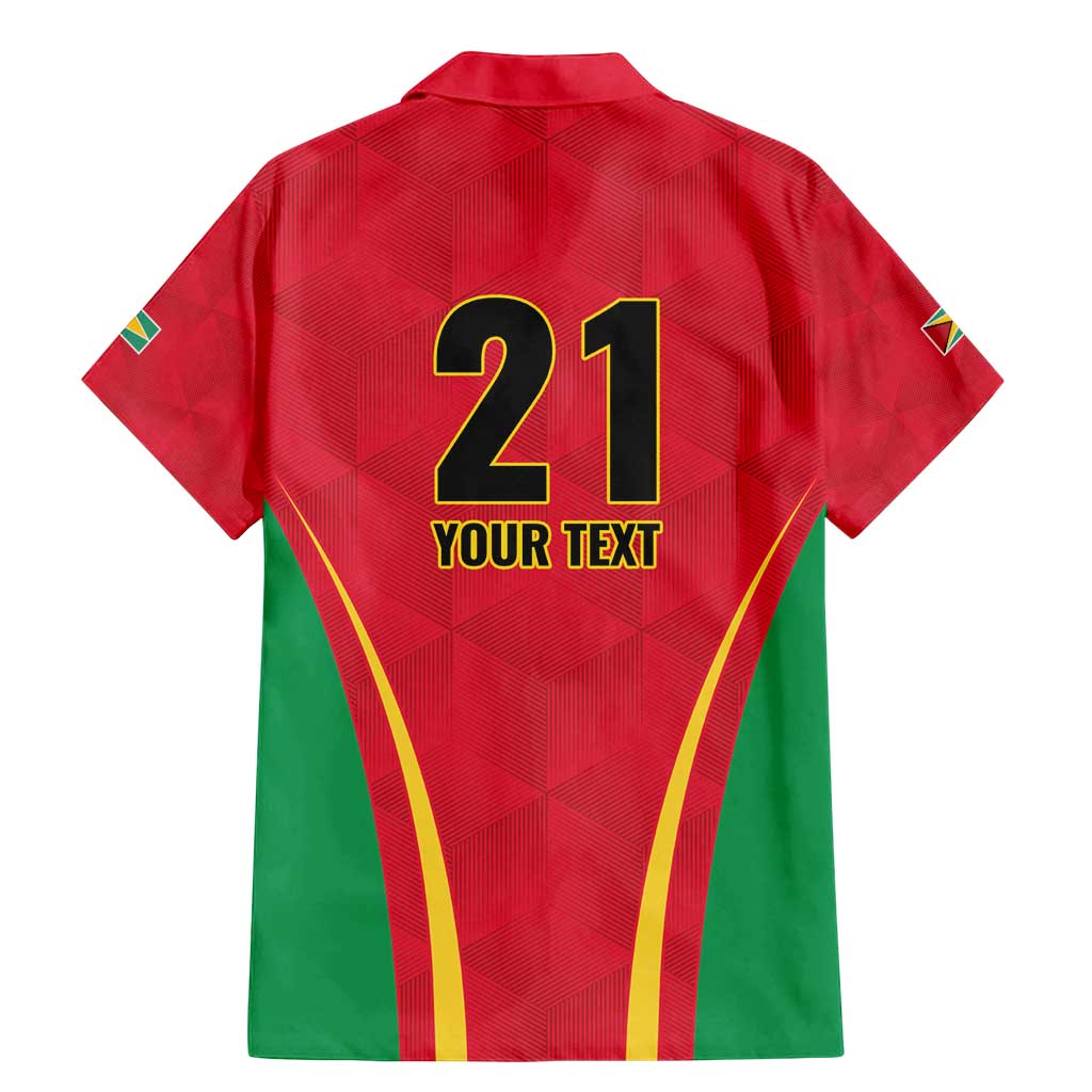 Custom Guyana Victory Run 2025 Family Matching Mermaid Dress and Hawaiian Shirt Caribbean Cricket Supporter Amazon Warriors - Wonder Print Shop