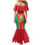 Custom Guyana Victory Run 2025 Family Matching Mermaid Dress and Hawaiian Shirt Caribbean Cricket Supporter Amazon Warriors - Wonder Print Shop
