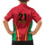 Custom Guyana Victory Run 2025 Family Matching Off The Shoulder Long Sleeve Dress and Hawaiian Shirt Caribbean Cricket Supporter Amazon Warriors - Wonder Print Shop