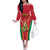 Custom Guyana Victory Run 2025 Family Matching Off The Shoulder Long Sleeve Dress and Hawaiian Shirt Caribbean Cricket Supporter Amazon Warriors - Wonder Print Shop