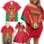 Custom Guyana Victory Run 2025 Family Matching Off Shoulder Short Dress and Hawaiian Shirt Caribbean Cricket Supporter Amazon Warriors - Wonder Print Shop