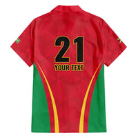 Custom Guyana Victory Run 2025 Family Matching Short Sleeve Bodycon Dress and Hawaiian Shirt Caribbean Cricket Supporter Amazon Warriors - Wonder Print Shop