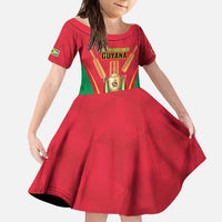 Custom Guyana Victory Run 2025 Family Matching Summer Maxi Dress and Hawaiian Shirt Caribbean Cricket Supporter Amazon Warriors - Wonder Print Shop