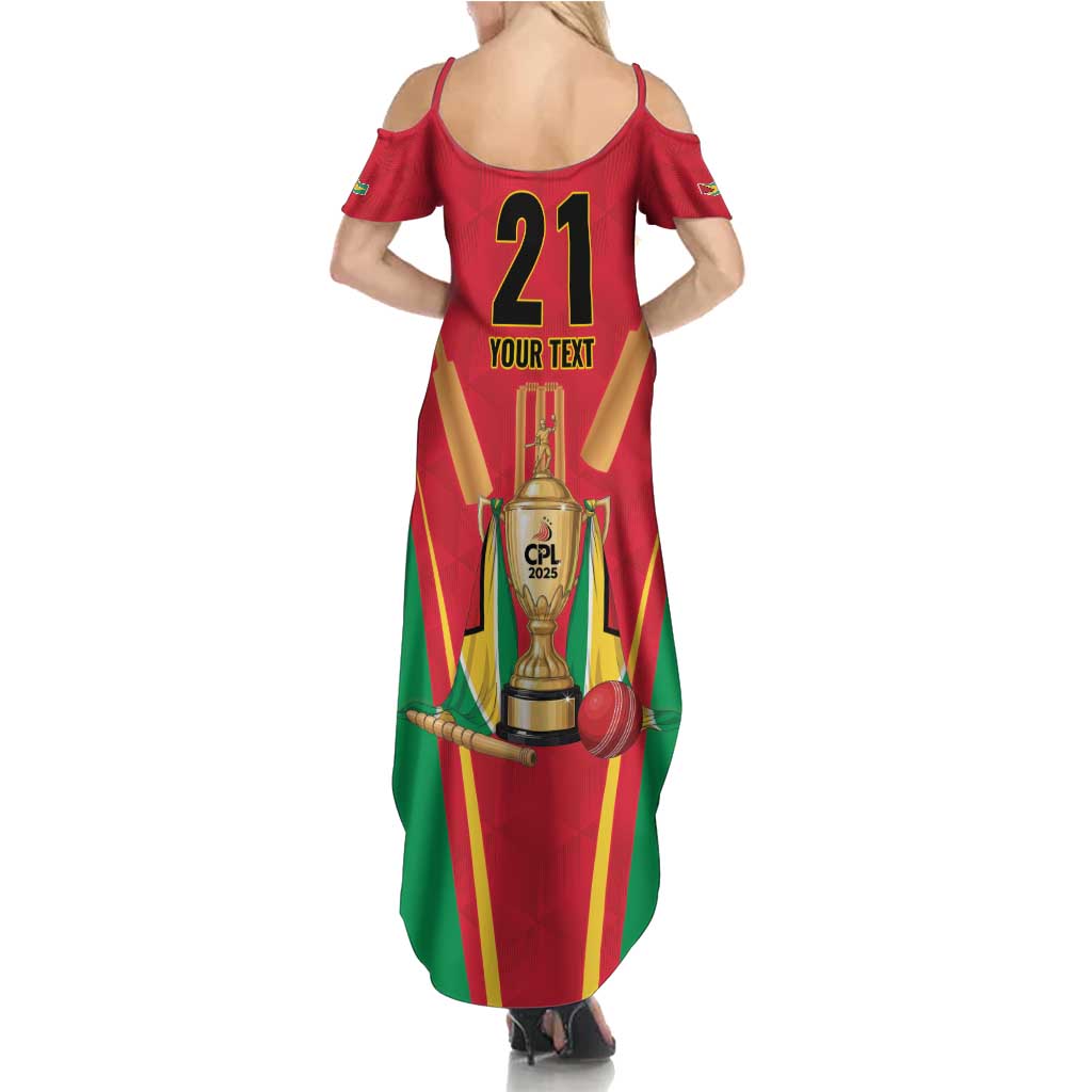 Custom Guyana Victory Run 2025 Family Matching Summer Maxi Dress and Hawaiian Shirt Caribbean Cricket Supporter Amazon Warriors - Wonder Print Shop