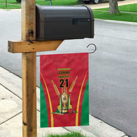 Custom Guyana Victory Run 2025 Garden Flag Caribbean Cricket Supporter Amazon Warriors - Wonder Print Shop