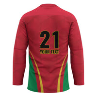 Custom Guyana Victory Run 2025 Hockey Jersey Caribbean Cricket Supporter Amazon Warriors - Wonder Print Shop