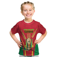 Custom Guyana Victory Run 2025 Kid T Shirt Caribbean Cricket Supporter Amazon Warriors - Wonder Print Shop