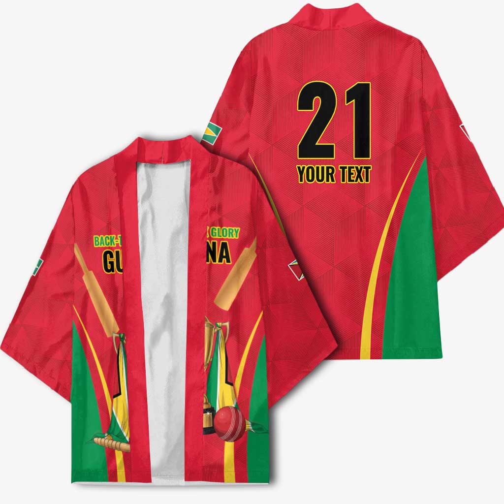 Custom Guyana Victory Run 2025 Kimono Caribbean Cricket Supporter Amazon Warriors - Wonder Print Shop