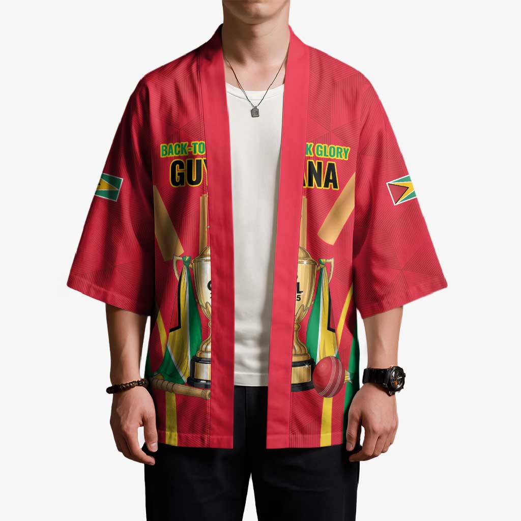 Custom Guyana Victory Run 2025 Kimono Caribbean Cricket Supporter Amazon Warriors - Wonder Print Shop
